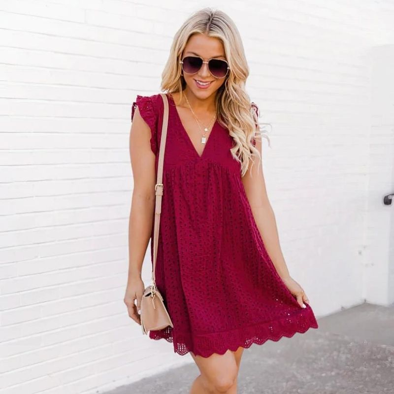 Amalia - Vestido favorecedor con short interior