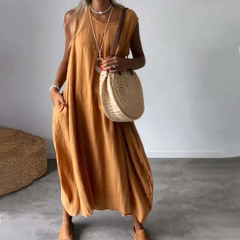 Fabienne | Vestido Casual de Verano con Detalle de Bolsillo
