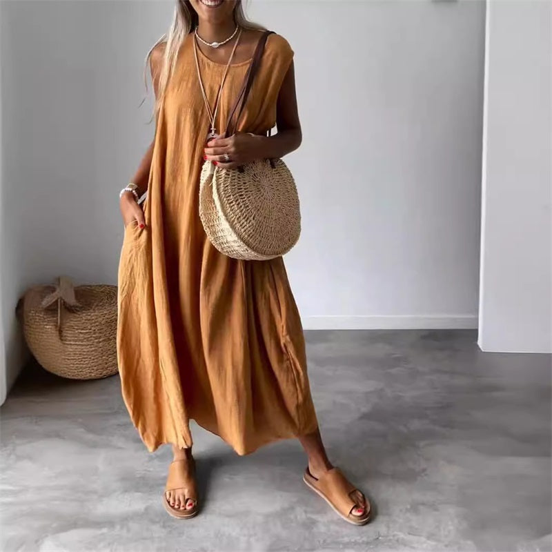 Fabienne | Vestido Casual de Verano con Detalle de Bolsillo