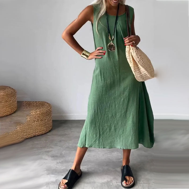 Fabienne | Vestido Casual de Verano con Detalle de Bolsillo