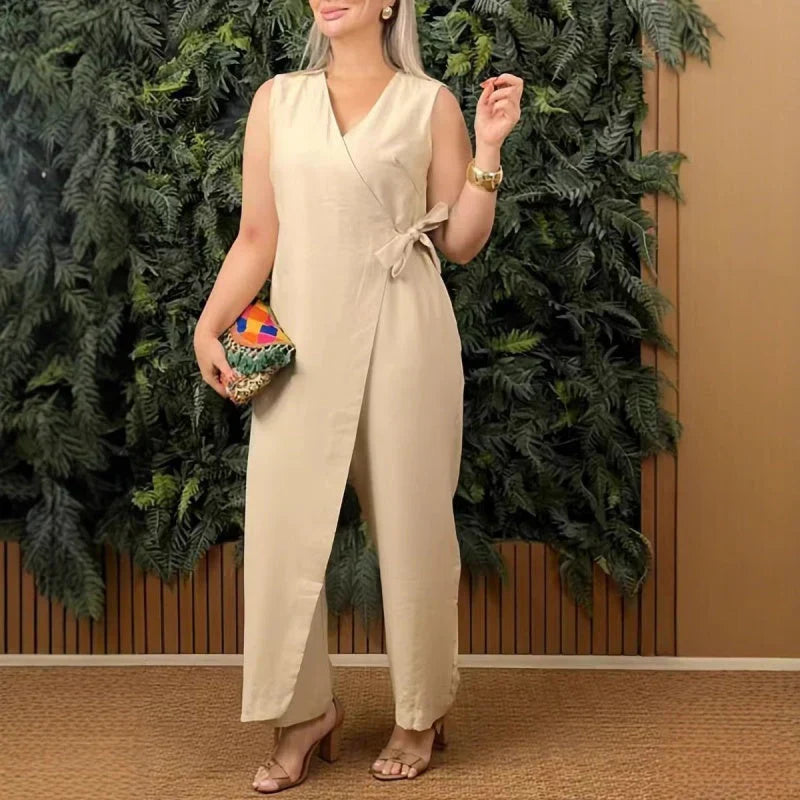 Inès | Combinaison elegante con cuello en V