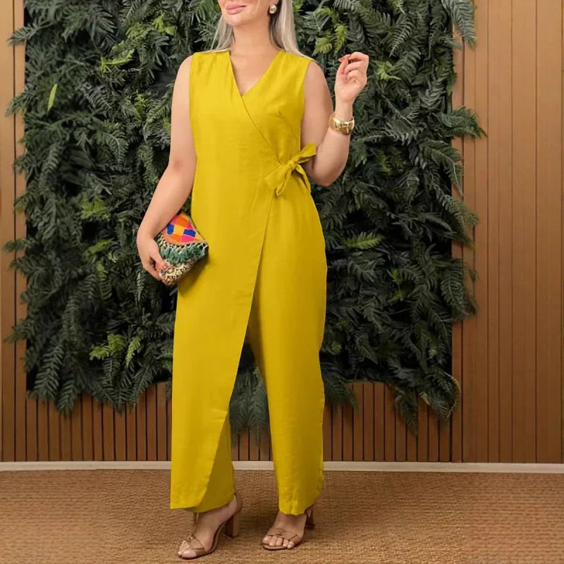 Inès | Combinaison elegante con cuello en V