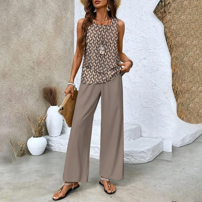 Claire | Conjunto de 2 piezas con hojas