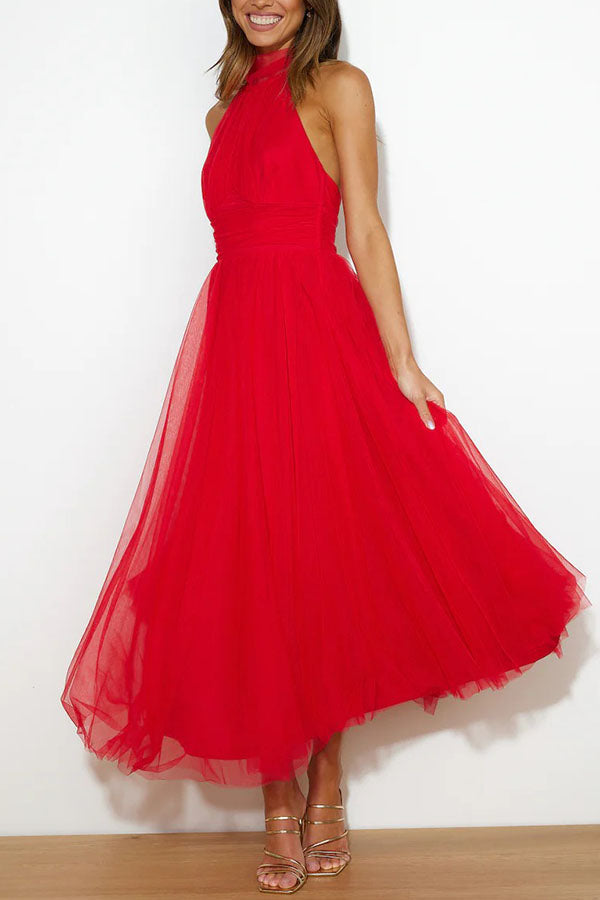 Phoebe - Vestido con falda larga