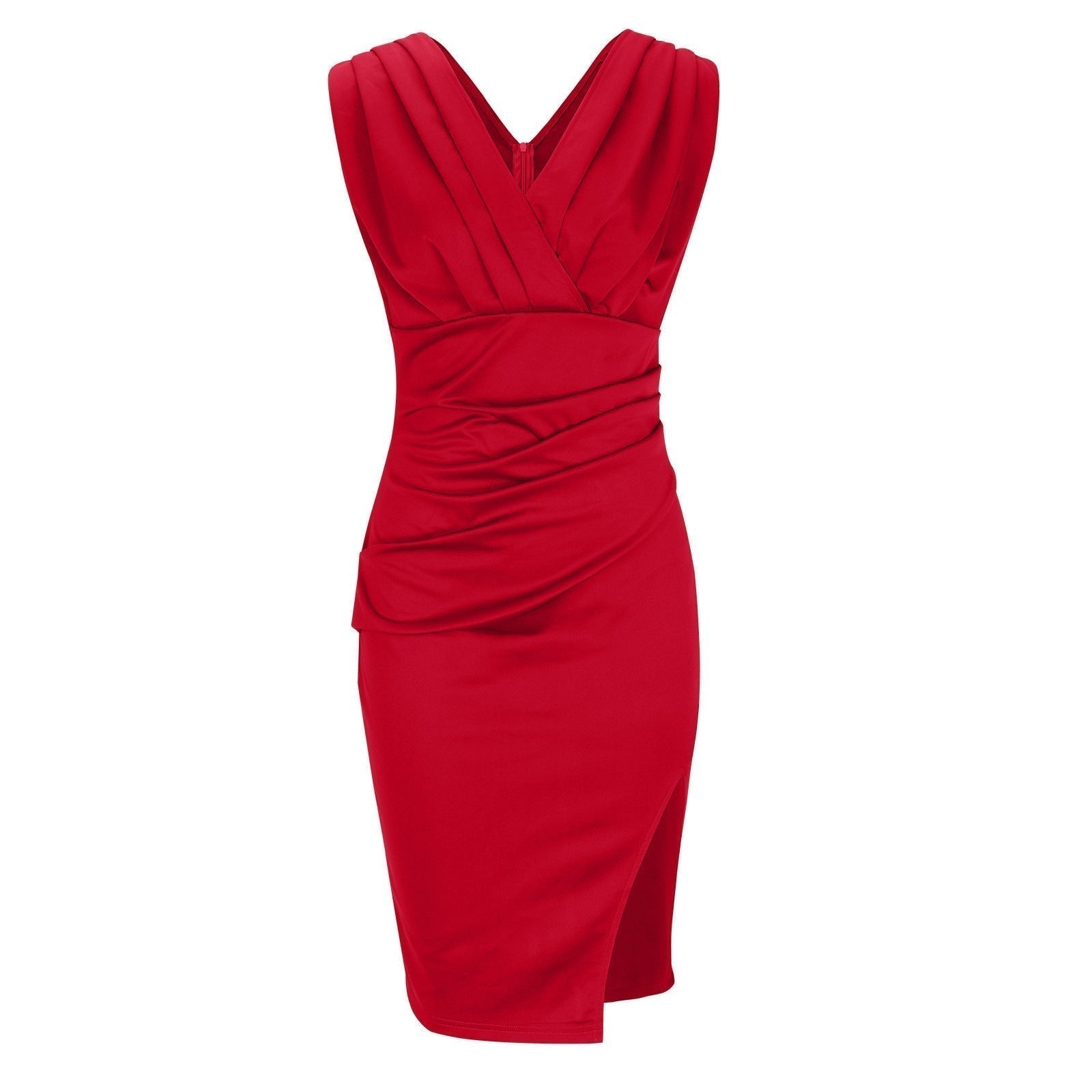 Nowak | Vestido ajustado con escote en V y abertura