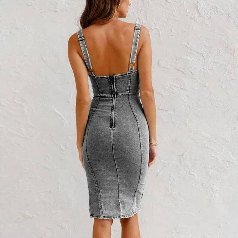 Jane | Vestido de Jean Casual y Elegante