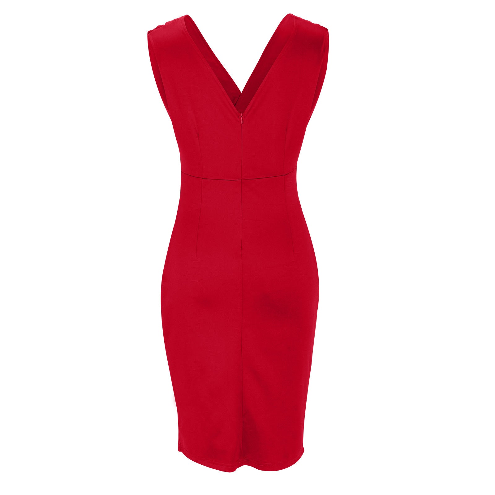 Nowak | Vestido ajustado con escote en V y abertura