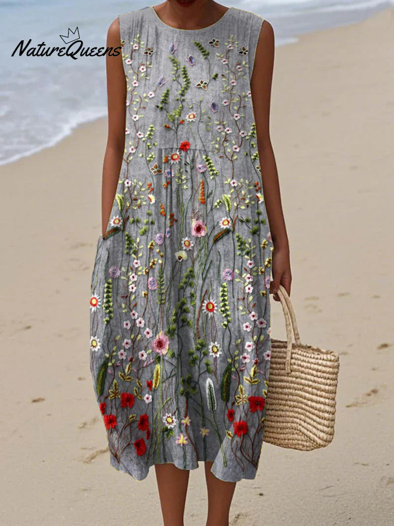 Capucine | Vestido Campestre Bordado