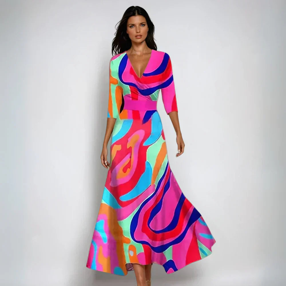 Emily™ | Vestido Floral Envolvente Elegante