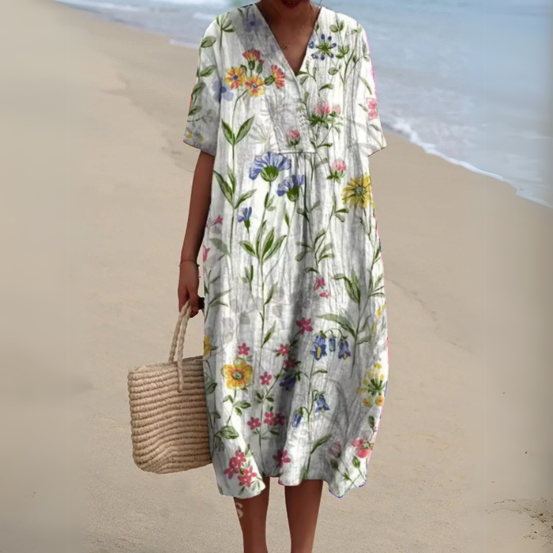 Audrey - Vestido Floral Primaveral