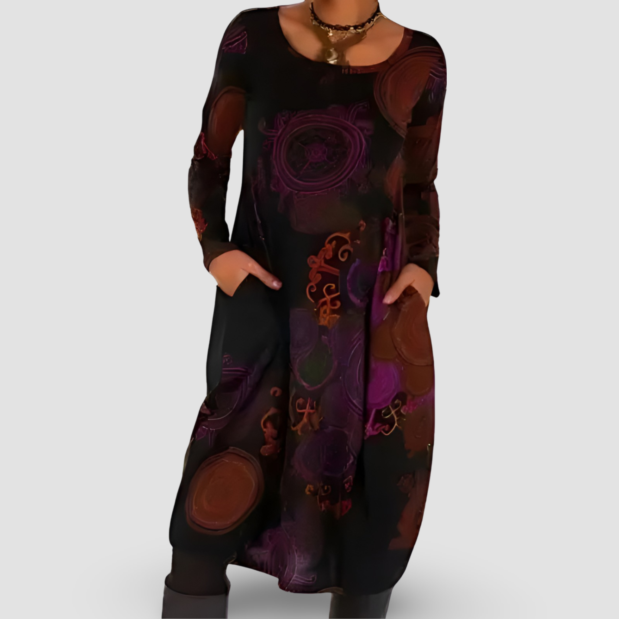 Ronja™ - Vestido de invierno con elegancia bohemia