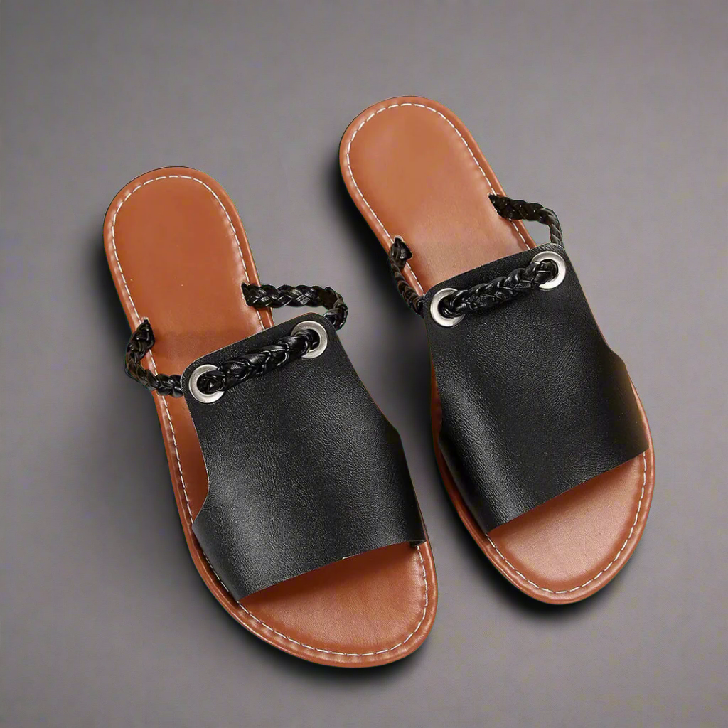 Katelina | Chanclas planas de alta calidad