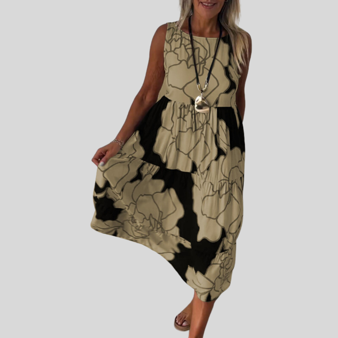 Natalija | Vestidos elegantes con flores y un silueta cómoda