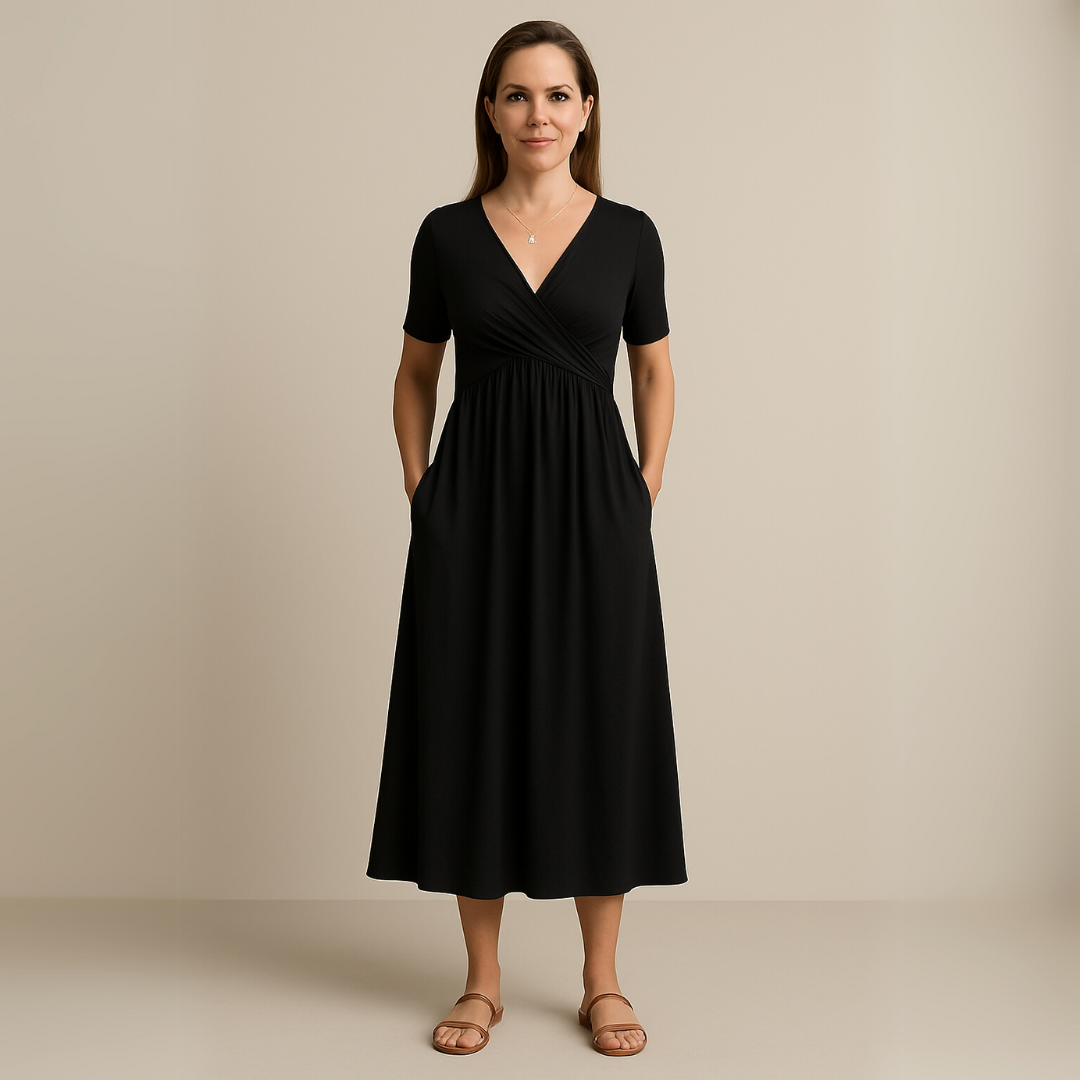 Anny | Vestido Midi Elegante con Escote en V