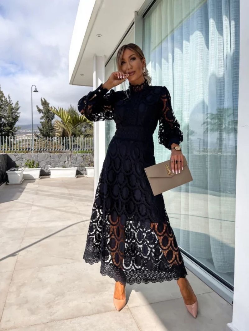 Juna | Vestido Maxi Elegante de Encaje