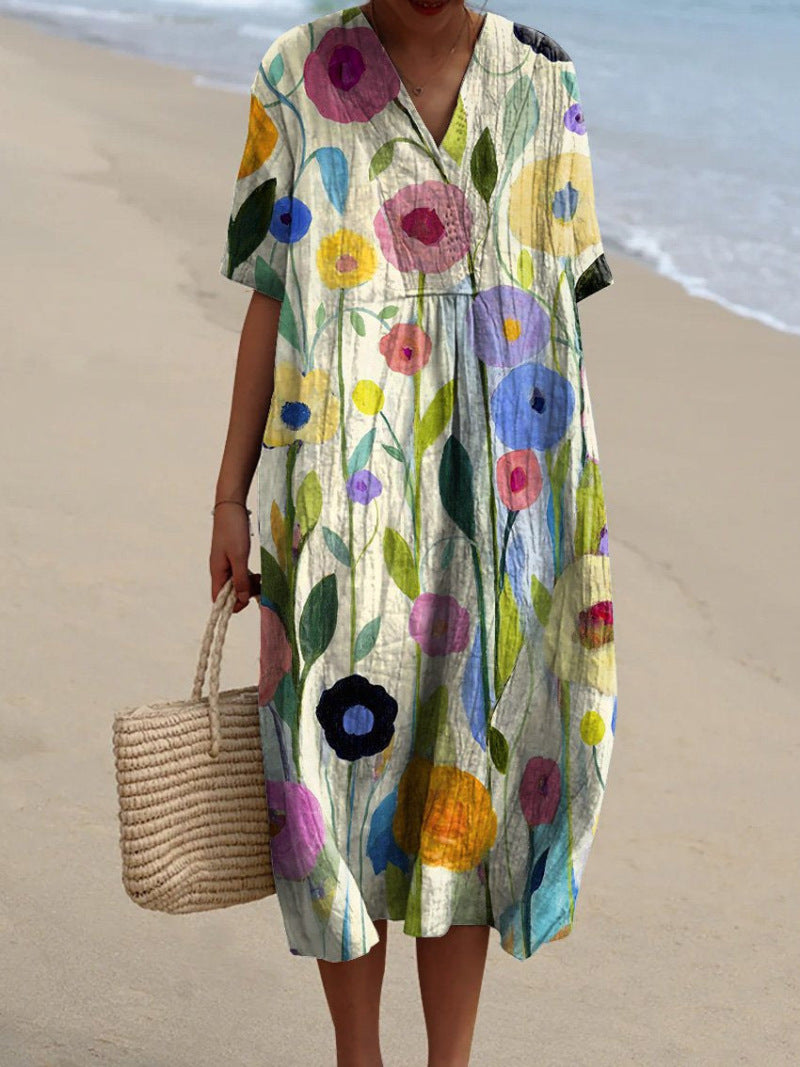 Nicka™ | Vestido con un vibrante estampado floral