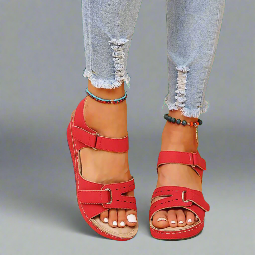 Gudula | Sandalias ortopédicas elegantes de material suave