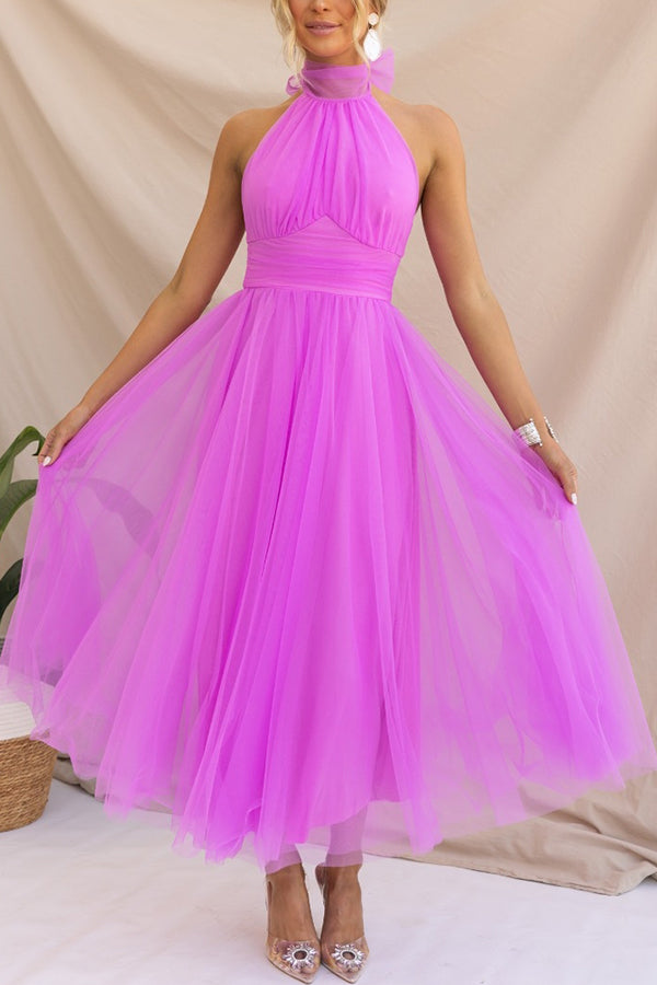 Phoebe - Vestido con falda larga
