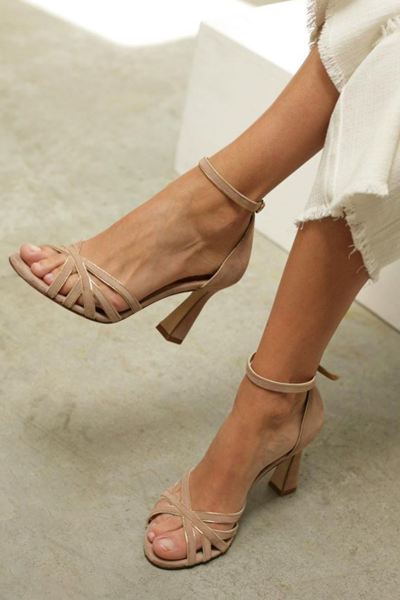 Elviera™ | Sandalias patchwork con tacón fino
