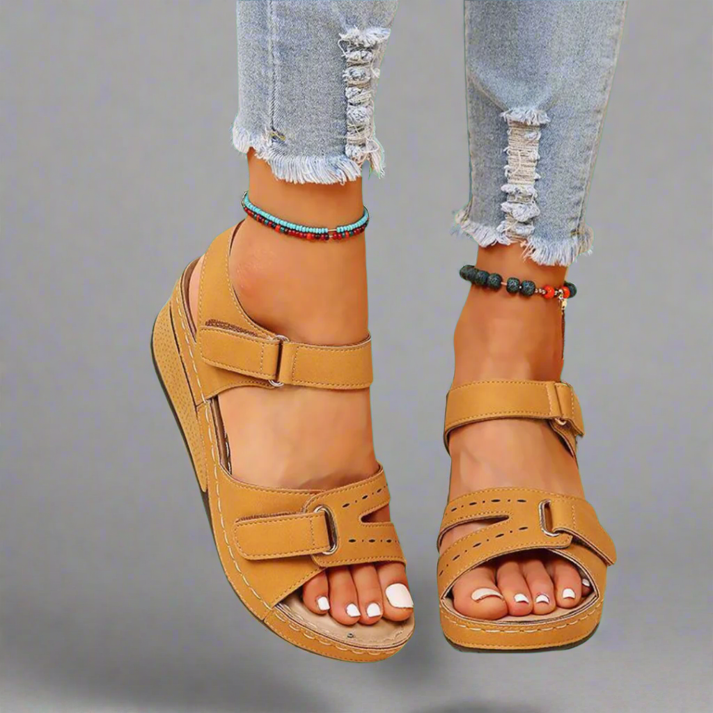 Gudula | Sandalias ortopédicas elegantes de material suave