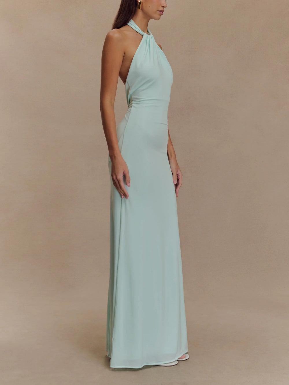 Celestina™ | Vestido Maxi con Escote Americano – Elegancia Innegable para Ocasiones Especiales