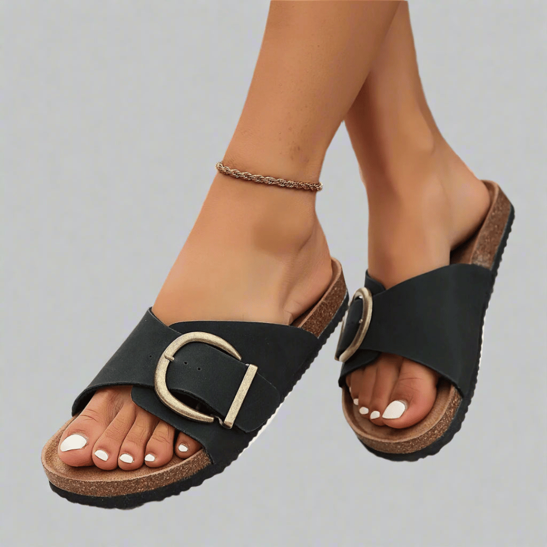 Ronja | Zapatillas veganas de corcho con un diseño de suela cómoda