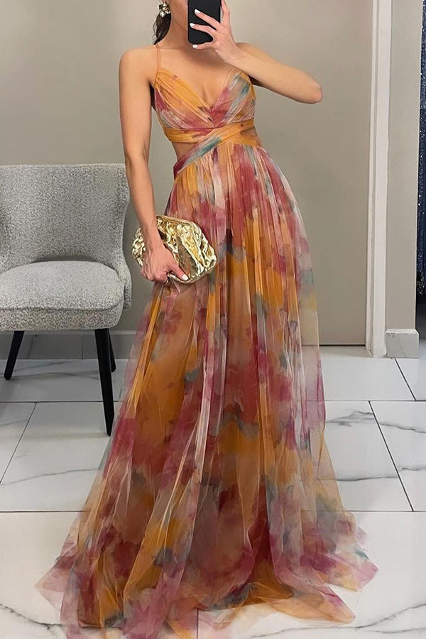 Eirith | Vestido largo con flores