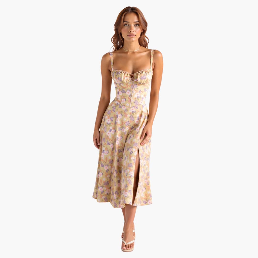 Stella | Vestido midi ligero y transparente para mujer