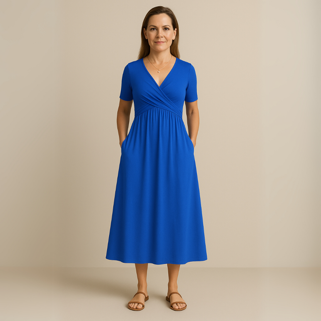 Anny | Vestido Midi Elegante con Escote en V