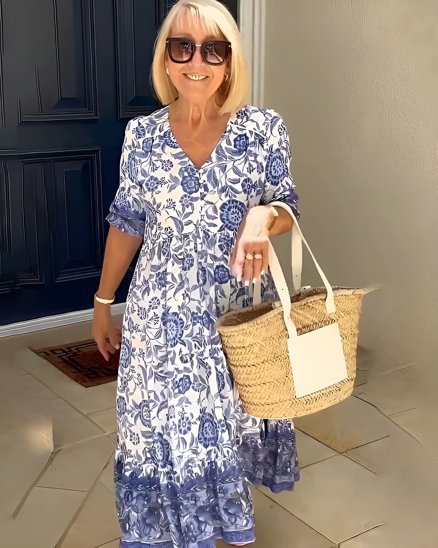 Evelyne | Vestido Elegante con Flores