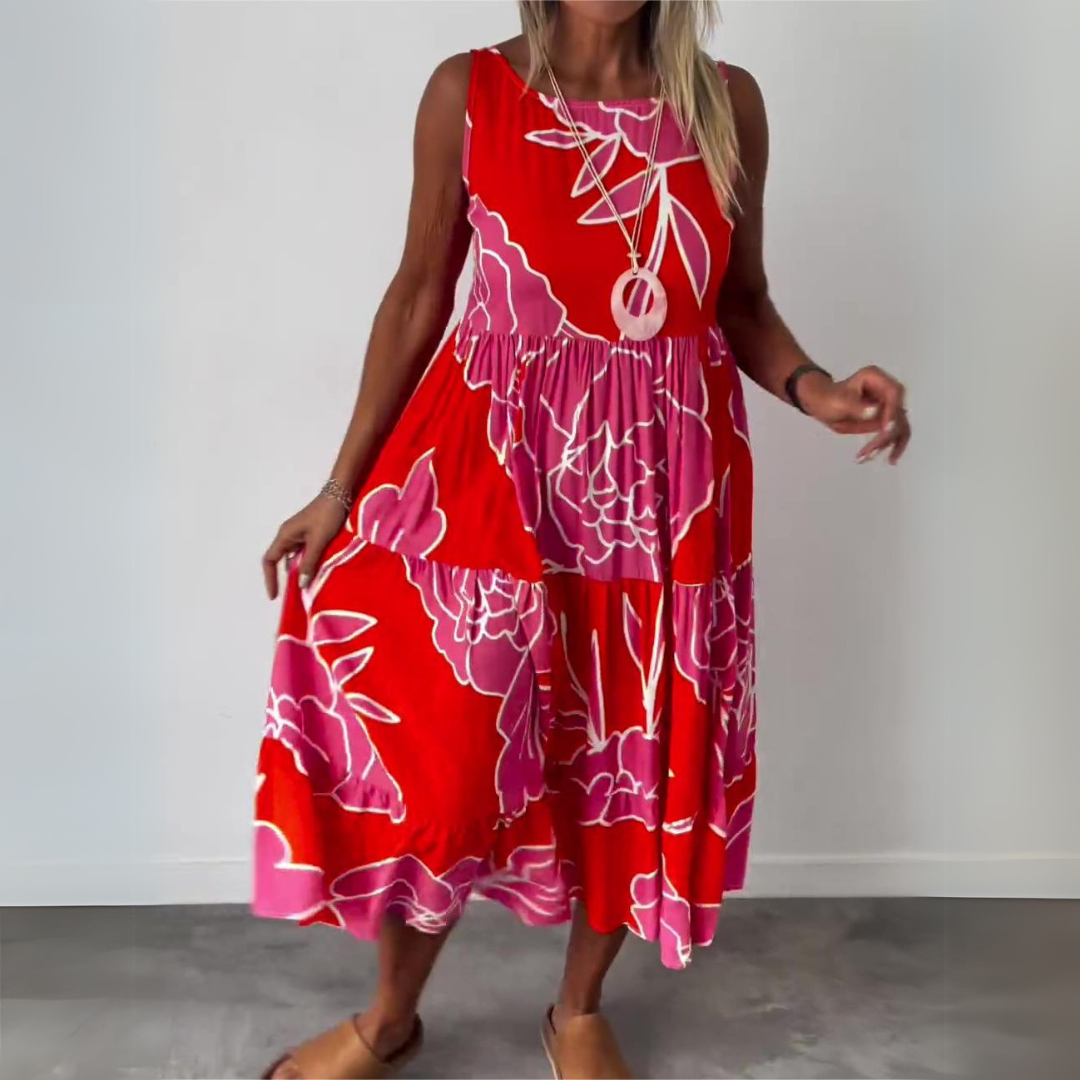 Natalija | Vestidos elegantes con flores y un silueta cómoda
