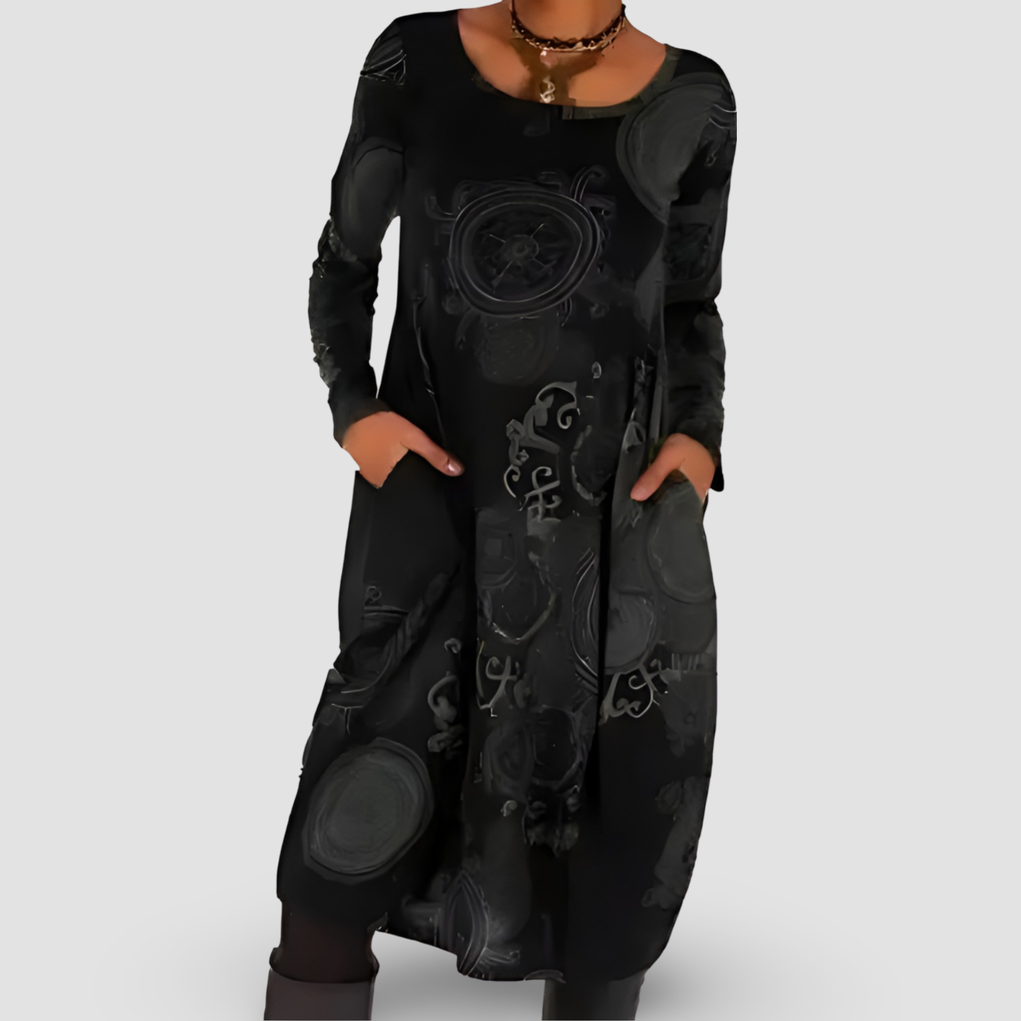 Ronja™ - Vestido de invierno con elegancia bohemia