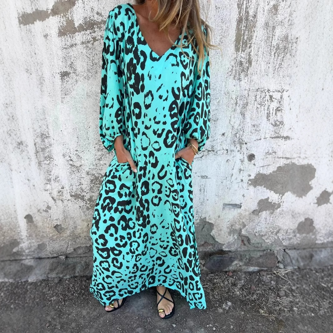 Denise | Vestido de estampado de leopardo