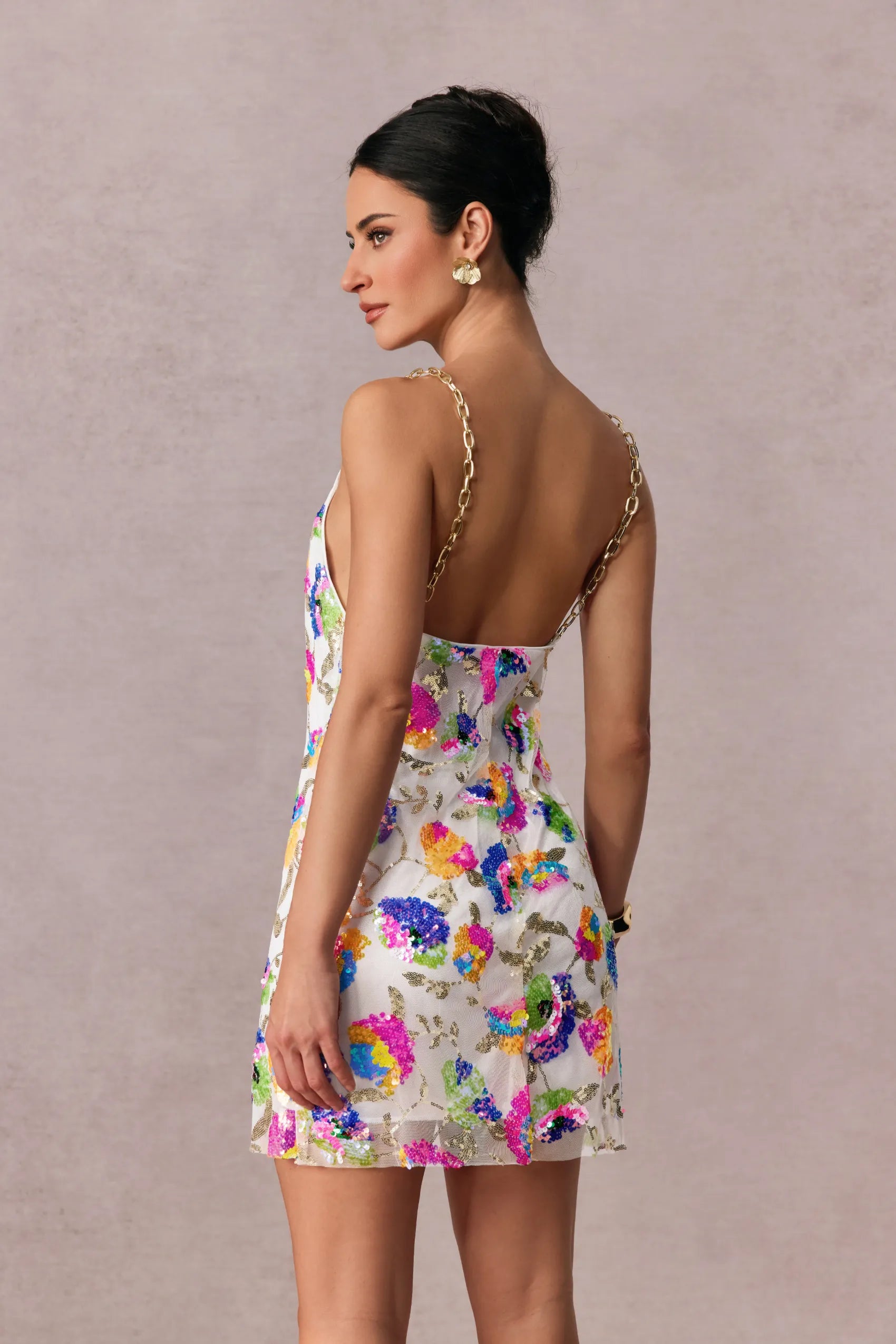 AURELINE Vestido Mini con Lentejuelas