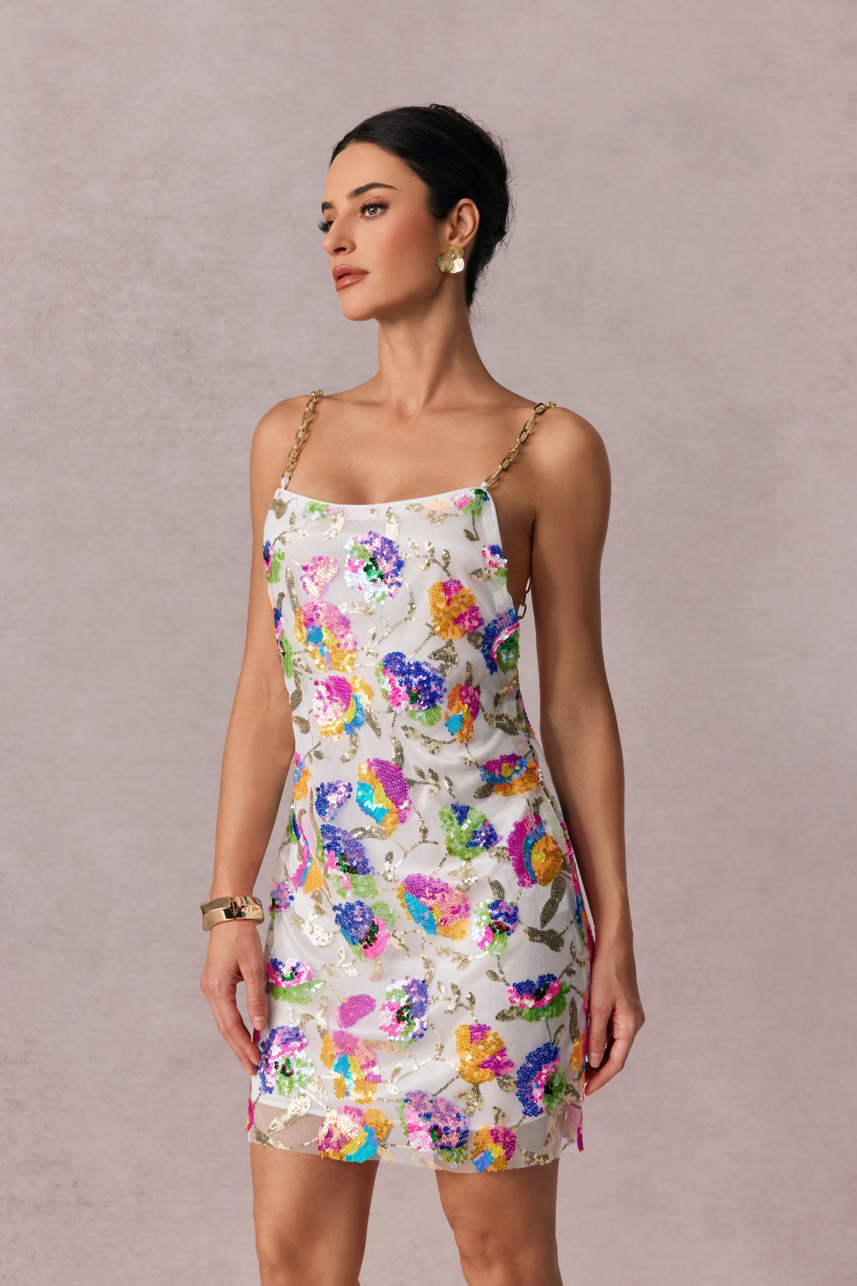 AURELINE Vestido Mini con Lentejuelas