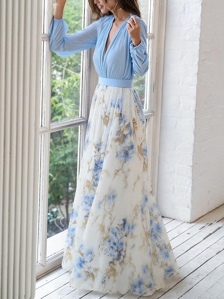 Rylia™ | Vestido Maxi con Estampado Floral Deslumbrante
