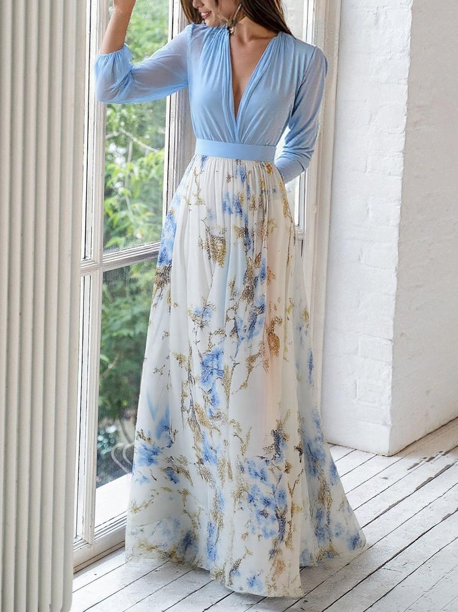 Rylia™ | Vestido Maxi con Estampado Floral Deslumbrante