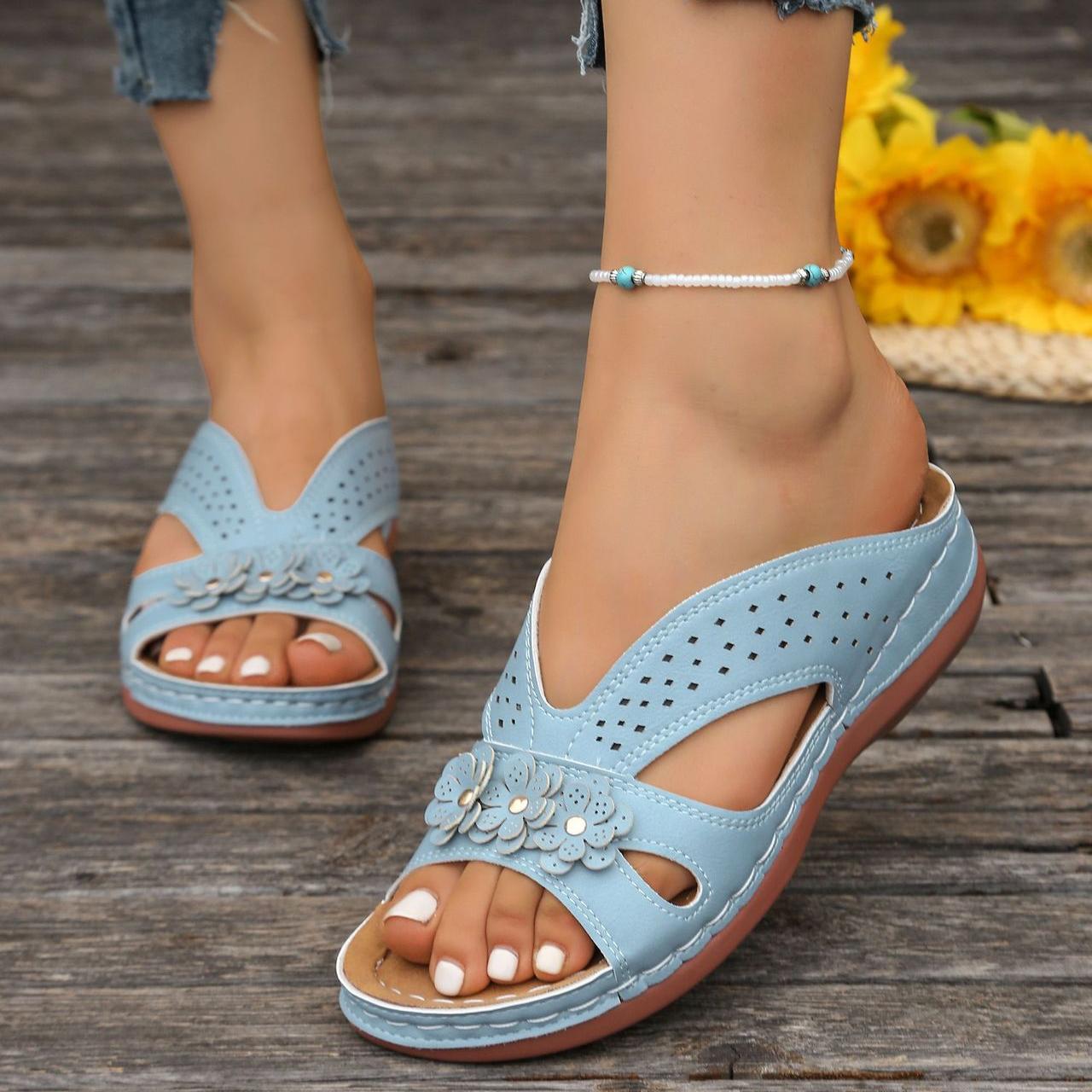 Norabel™ - Orthopedic Comfort Wedge Sandals – Stability, Lightness, and Natural Posture