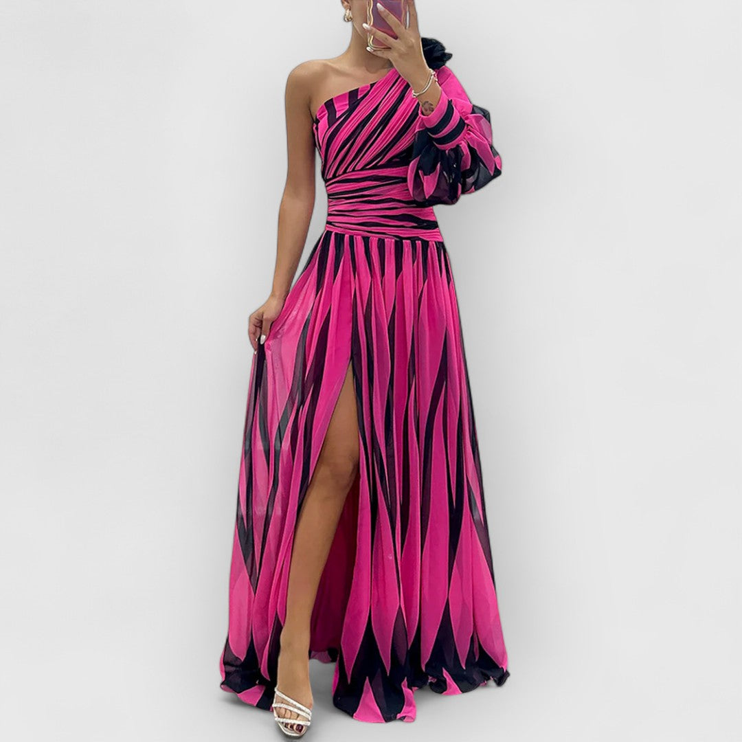 Chloe | Vestido Maxí a Rayas