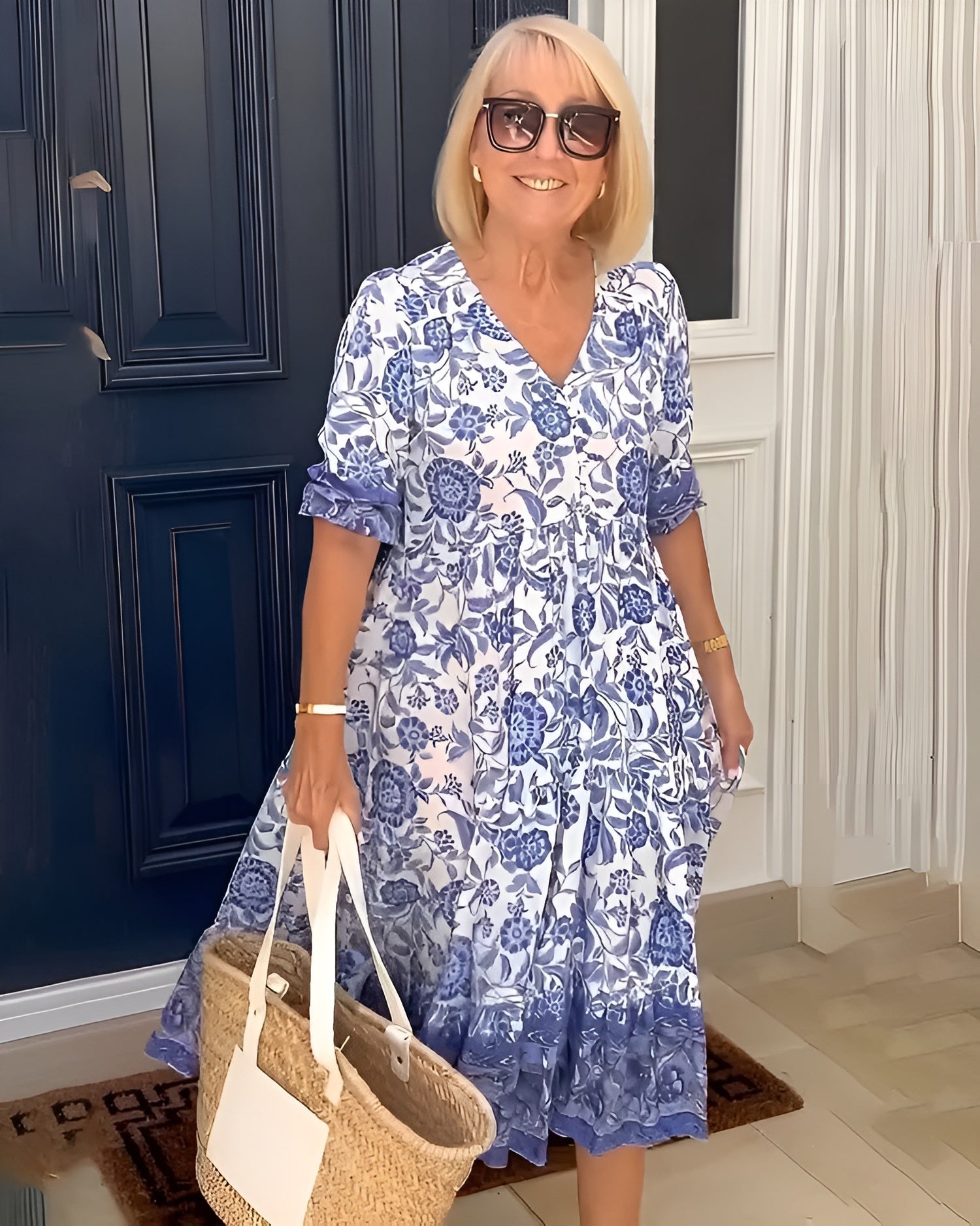 Evelyne | Vestido Elegante con Flores