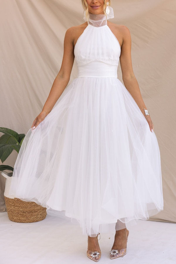 Phoebe - Vestido con falda larga