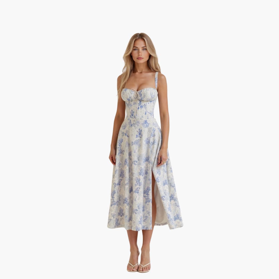 Stella | Vestido midi ligero y transparente para mujer