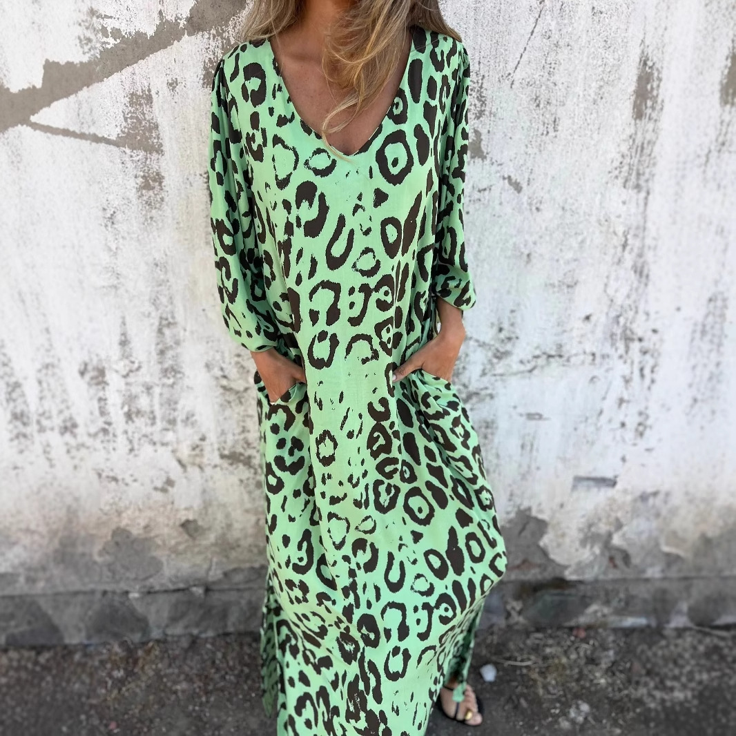 Denise | Vestido de estampado de leopardo