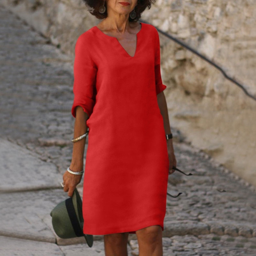 Zora | Vestidos con escote en V elegante
