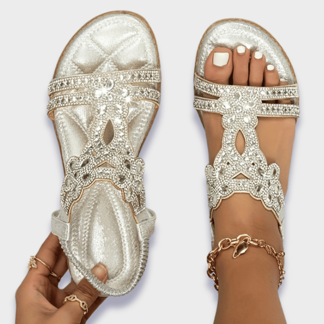 Franziska | Sandalias ortopédicas Boho de materiales premium