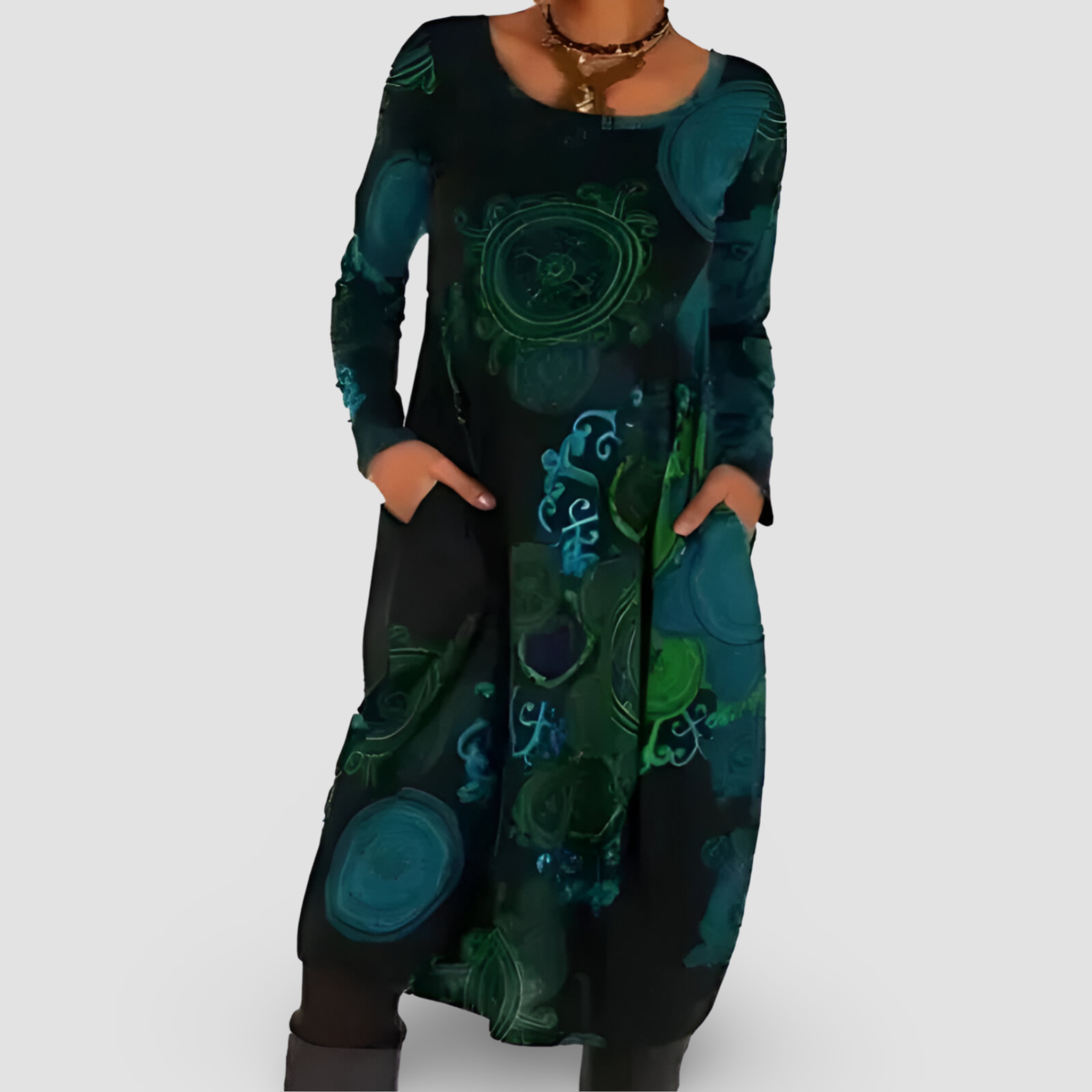 Ronja™ - Vestido de invierno con elegancia bohemia
