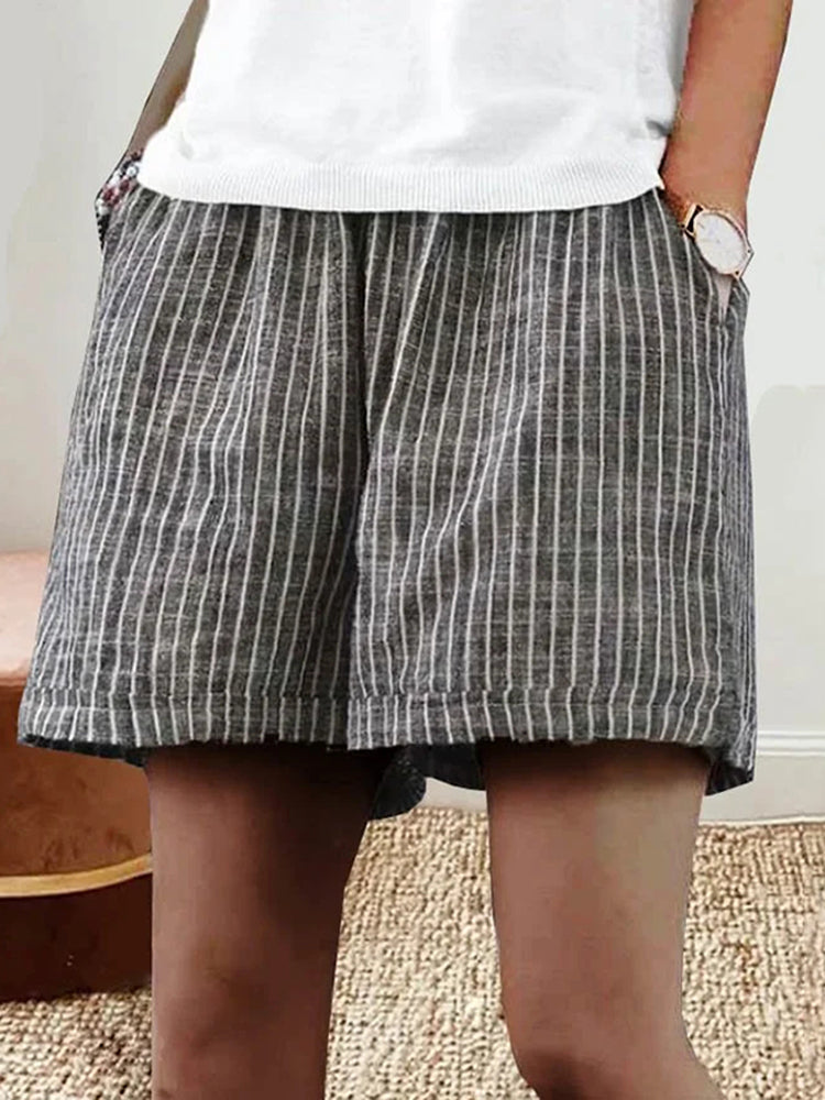 Shorts ligeros de rayas Lorraine - La ligereza del verano