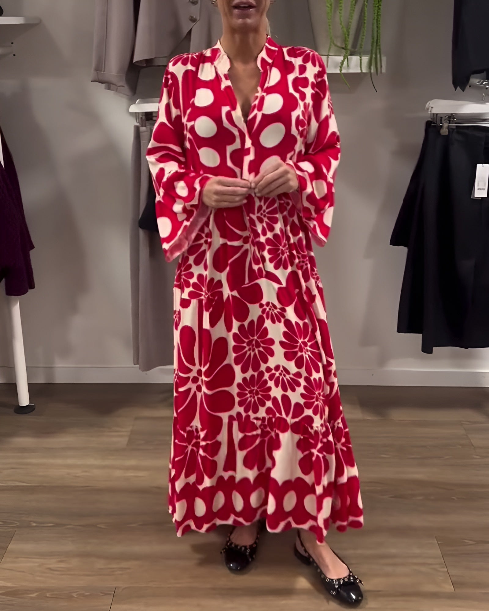 Marielle | Vestido Maxi Impreso Elegante