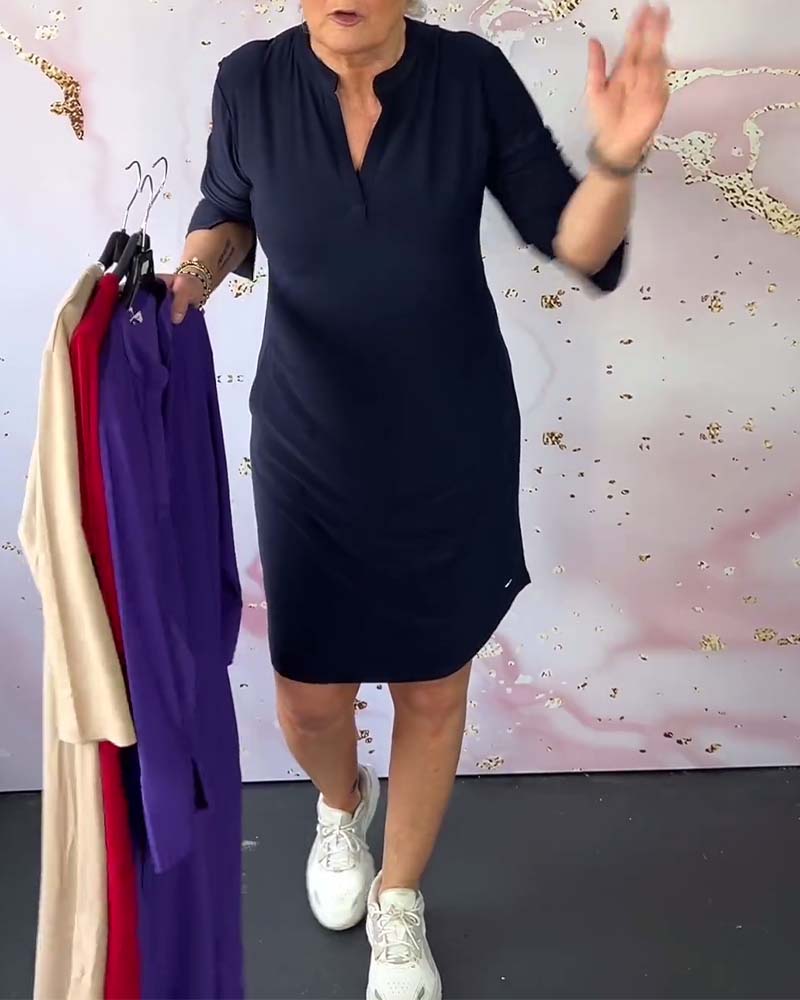 Simona | Vestido elegante con escote en V
