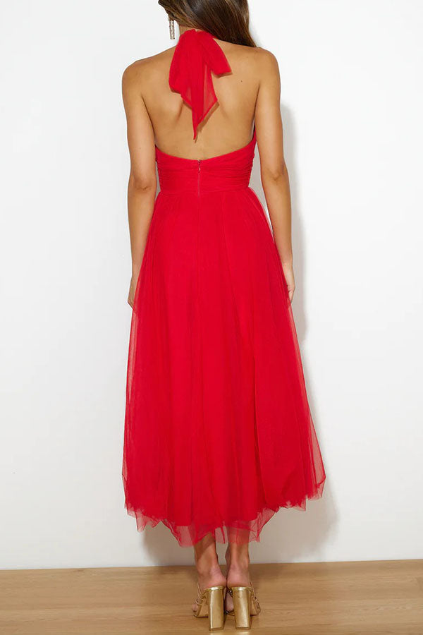 Phoebe - Vestido con falda larga